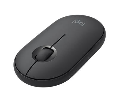 Logitech Pebble Wireless Mouse M350 - 3 tlačítka, bluetooth, 1000dpi - Graphite