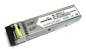 MaxLink 1.25G SFP optický modul, WDM(BiDi), SM, Tx 1550/Rx1310nm, 3km, 1x LC konektor, DDM