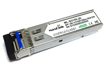 MaxLink 1.25G SFP optický modul, WDM, SM, Tx 1310/Rx1550nm, 20km, 1x LC konektor, DDM, Cisco compatible