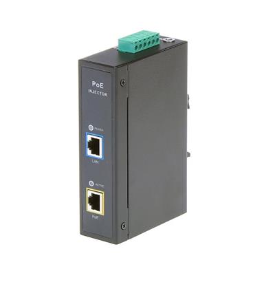 MaxLink DIN30 PoE injektor - 12-48VDC, 802.3af/at, 55V, 550mA, 30W, 1Gbit