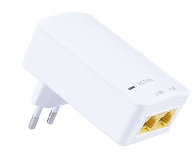 MaxLink PI15S PoE injektor - 802.3af, 48V, 0.32A, 15,4W, 1Gbit, do zásuvky