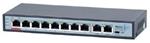 MaxLink PoE switch PSBT-10-8P-250, 10x LAN/8x PoE 250m, 802.3af/at/bt