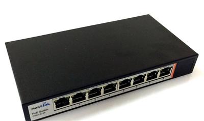 MaxLink PSAF-8-4P PoE switch, 8x LAN/4x PoE, 802.3af, 60W, 10/100Mbps