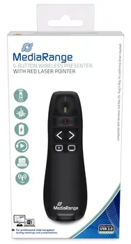 MEDIARANGE 5-Button Wireless Presenter,2xAAA,USB 22.0 .4GHz