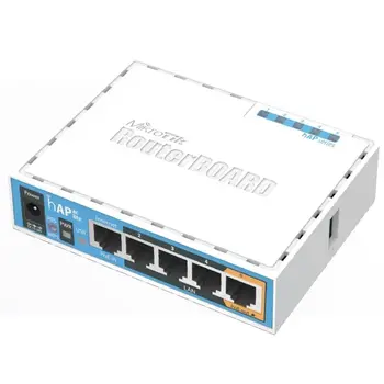 MikroTik RB952Ui-5ac2nD, hAP ac lite,CPU 650MHz, 5x LAN, 2.4+5Ghz, 802.11a/b/g/n/ac, USB, 1x PoE out, case