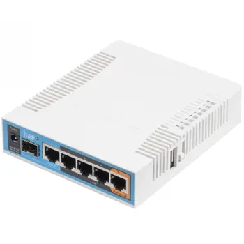 MikroTik RB962UiGS-5HacT2HnT, hAP ac, 5x LAN, 2.4+5Ghz, 802.11b/g/n/ac, ROSL4, USB, 1x SFP