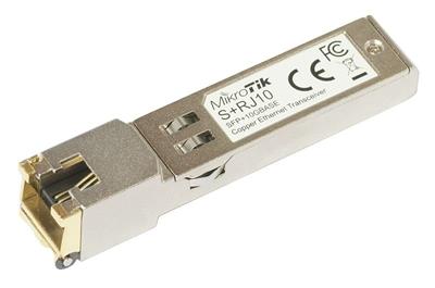 MikroTik RJ45 SFP+ 10/100/1000M/2.5G/5G/10G Metalický modul