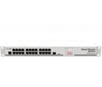 MikroTik RouterBOARD CRS125-24G-1S-RM with Atheros AR9344 CPU, 128MB RAM, 24xGigabit LAN, 1xSFP, RouterOS L5, LCDpanel