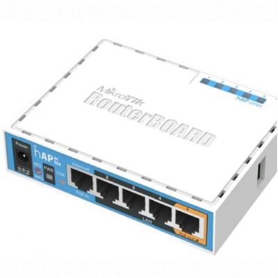 MikroTik RouterBOARD RB951Ui-2nD, hAP,CPU 650MHz, 5x LAN, 2.4Ghz 802.11b/g/n, USB, 1x PoE out, L4