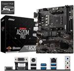 MSI A520M PRO / AMD A520 / AM4 / 2x DDR4 / M.2 / DP / HDMI / VGA / mATX