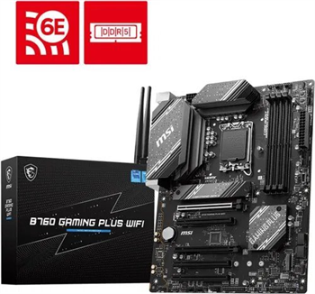 MSI B760M GAMING PLUS WIFI / Intel B760 / LGA1700 / 4x DDR5 / 2x M.2 / HDMI / DP / WiFi / mATX