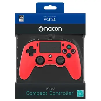 Nacon Wired Compact Controller - red (PS4)