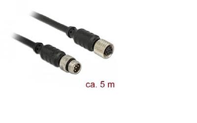 Navilock Extensions cable M8 male > M8 female waterproof 5 m for M8 GNSS receiver