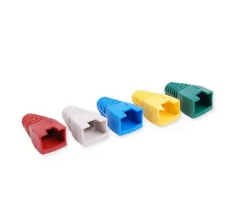 Návlek na plug RJ45 s výřezem, šedý,pack(100ks)