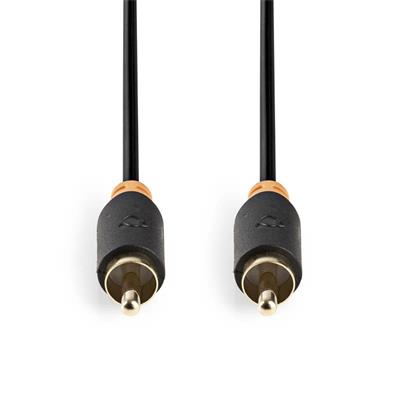 Nedis CABW24170AT20 - Digitální Audio kabel | RCA Zástrčka - RCA Zástrčka | 2 m | Antracit