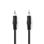 Nedis CAGB22000BK50 - Stereofonní Audio Kabel | 3,5mm Zástrčka - 3,5mm Zástrčka | 5 m | Černá barva