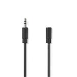 Nedis CAGB22050BK20 - Stereofonní Audio Kabel | 3,5mm Zástrčka - 3,5mm Zásuvka | 2 m | Černá barva