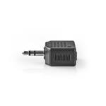 Nedis CAGB22945BK - Stereofonní audioadaptér | 3,5mm Zástrčka - 2× 3,5mm Zásuvka | Černá barva