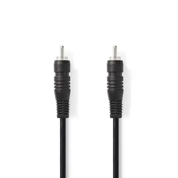 Nedis CAGB24170BK20 - Digitální Audio kabel | RCA Zástrčka - RCA Zástrčka | 2 m | Černá barva