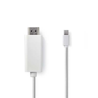 Nedis CCGB37600WT20 - Mini DisplayPort – HDMI Kabel | Mini DisplayPort Zástrčka - HDMI Konektor | 2 m | Bílá barva