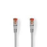 Nedis CCGB85221GY10 - Síťový Kabel Cat 6 S / FTP | RJ45 (8P8C) Zástrčka - RJ45 (8P8C) Zástrčka | 1 m | Šedá barva