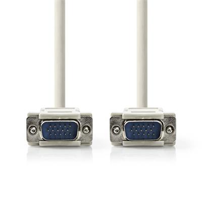 Nedis CCGP59001IV20 - Kabel VGA | VGA Zástrčka - VGA Zástrčka | 2 m | Slonovinová