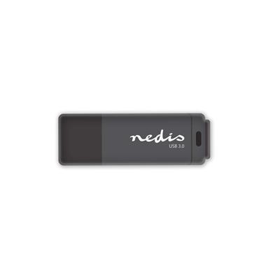 Nedis FDRIU364BK - Flash disk USB 3.0 | 64 GB | Čtení 80 MB/s / zápis 10 MB/s | Černá barva