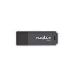 Nedis FDRIU364BK - Flash disk USB 3.0 | 64 GB | Čtení 80 MB/s / zápis 10 MB/s | Černá barva