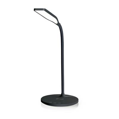 Nedis LTLGQ3M2BK - LED lampa s bezdrátovou nabíječkou, stmívač | LED / Qi | 10 W | 2700 - 6500 K