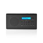 Nedis RDDB1500BK - Digitální Rádio DAB+ / FM | 3,0 W | FM | Hodiny a Budík | Černá