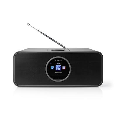 Nedis RDIN4000BK - Internetové Rádio -Stolní Provedení/Bluetooth/Wi-Fi/FM/Internet/2,4"/Časovač vypnutí/42W/Budík/Černá