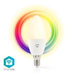 Nedis WIFILC11WTE14 - SmartLife Plnobarevná Žárovka | Wi-Fi | E14 | 350 lm | 4.5 W | / RGB / Teplá Bílá | 2700 K | Andr