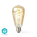 Nedis WIFILT10GDST64 - SmartLife LED žárovka | Wi-Fi | E27 | 350 lm | 5.5 W | Studená-Teplá Bílá | Glass | Android &  i