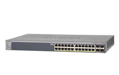 Netgear 24-Port Gigabit PoE+ Smart Managed Pro Switch with 4 SFP Ports (190W)