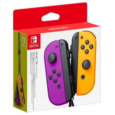 Nintendo Switch Joy-Con Pair - neon fialová a neon oranžová