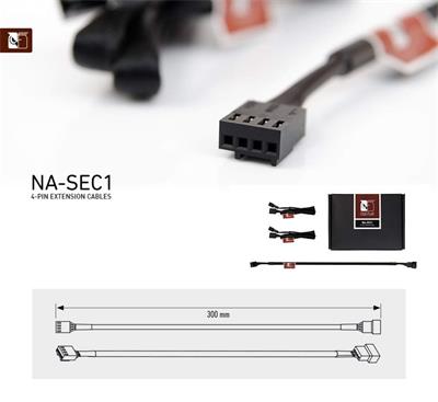 NOCTUA NA-SEC1 4-Pin Extension Cables - 3x prodlužovací kabely pro větráky