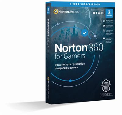 NORTON 360 FOR GAMERS 50GB CZ 1 USER 3 zařízení na 12 měsíců