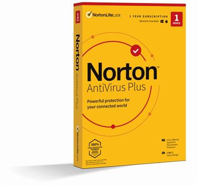 NORTON ANTIVIRUS PLUS 2GB CZ 1 USER 1 DEVICE 12MO