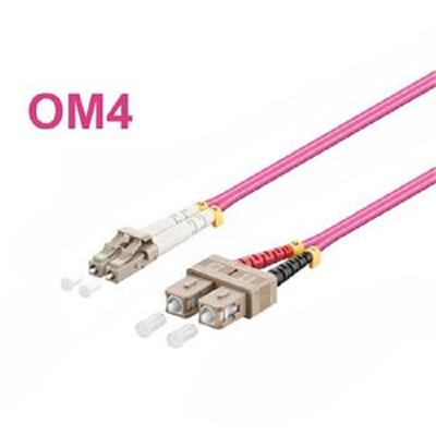 OPTIX LC-SC Optický patch cord 50/125 0,5m OM4 Duplex