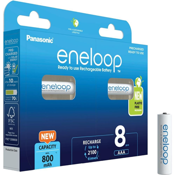 Panasonic Eneloop HR03 AAA 4MCCE/8BE,800mAh ,blistr 8ks