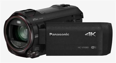 Panasonic HC-VX980EP-K, 1/2.3" BSI 8,3Mpx, 20x zoom 30.8mm, 4K, HDR, 5-osý HOIS, WiFi, černá