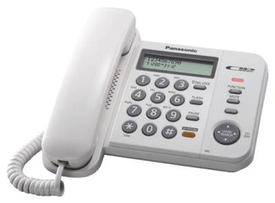 Panasonic KX-TS580FXW - jednolinkový telefon, bílý