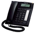 Panasonic KX-TS880FXB - jednolinkový telefon, černý