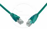 Patch kabel CAT5E SFTP PVC 10m zelený snag-proof C5E-315GR-10MB