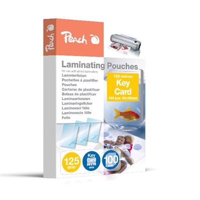 PEACH laminovací folie Pouch Key Card (64x99mm), 125mic, 100ks