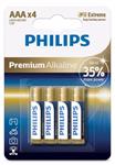 Philips baterie 4x AAA (1,5V), řada Premium Alkaline