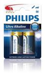 Philips baterie C ExtremeLife+, alkalická - 2ks