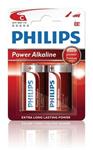 Philips baterie C PowerLife, alkalická - 2ks