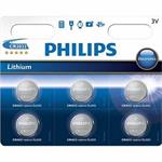 Philips baterie CR2032 - 6ks, 3V 210mAh