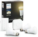 PHILIPS Hue Startovací KIT,White Ambiance( 3xžárovka 9.5W A60 E27 DIM+bridge+1x ovladač se stmíváním)